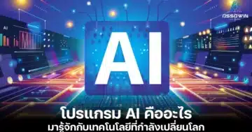 โปรแกรม AI คืออะไร